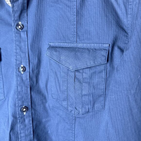 7Diamonds Premium Men's Cool Kids Fit Contrast Trim Button Up Shirt Size Large‎ - Picture 4 of 10